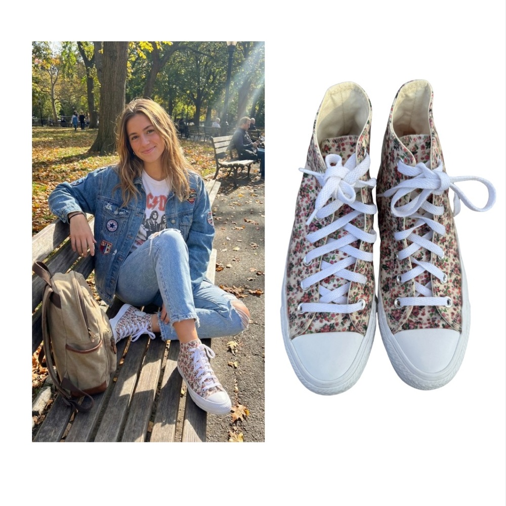 Converse Chuck Taylor All Star Floral High Tops – Women’s Size 7.5